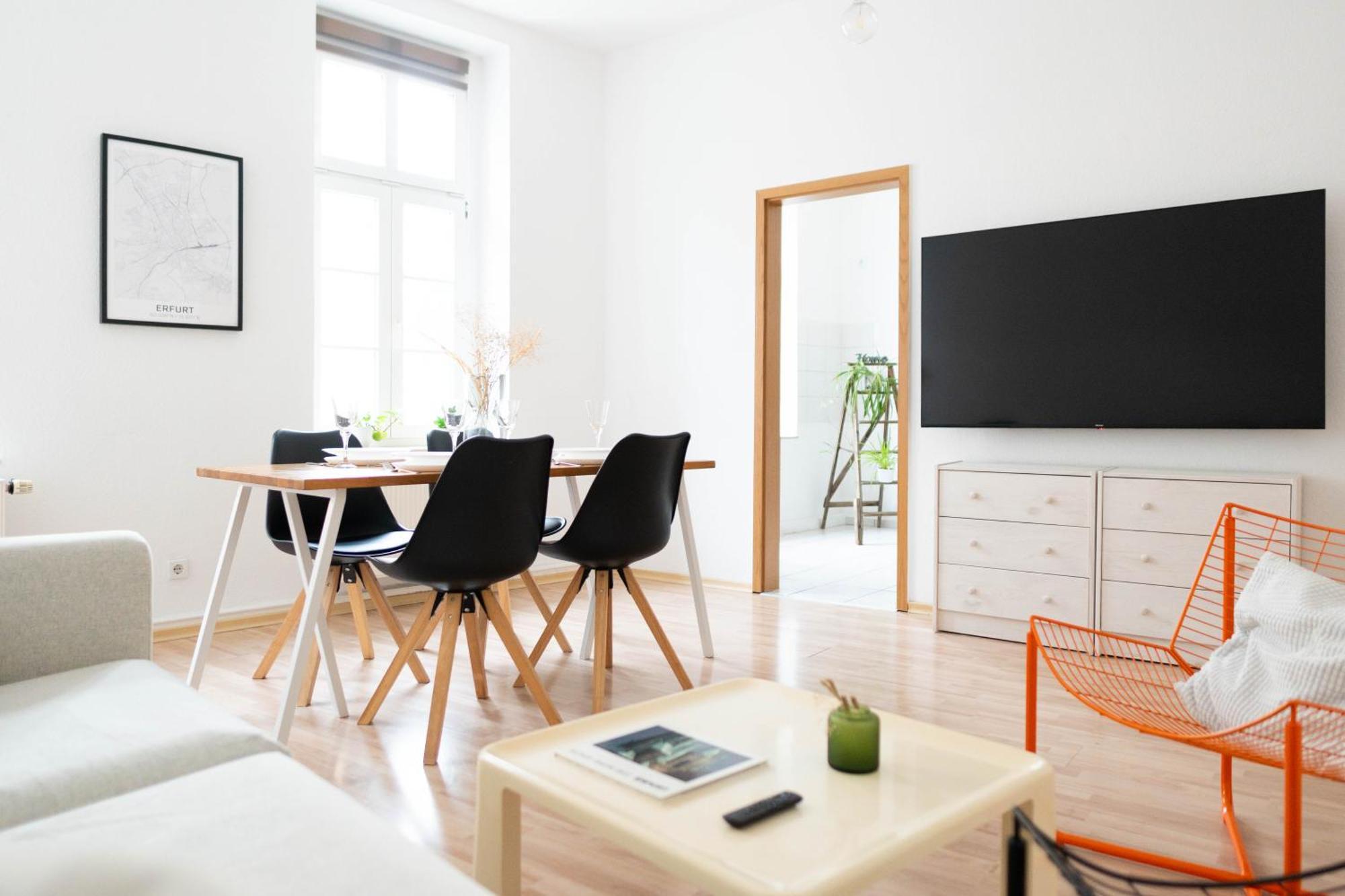 Grosse 3 Zimmer Wohnung Mit Netflix In Zentraler Lage Érfurt Exterior foto