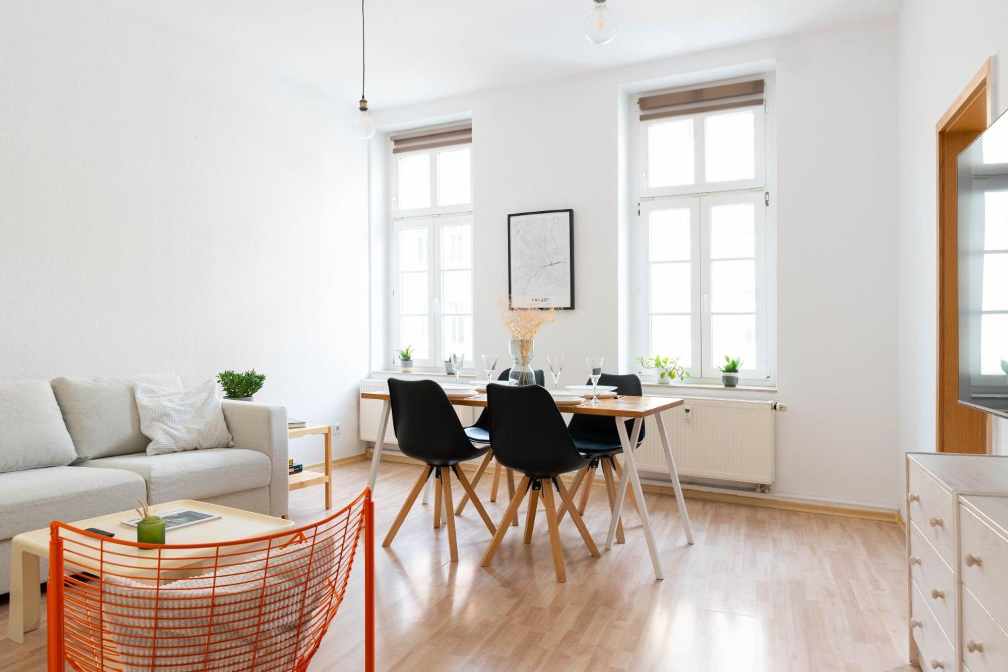 Grosse 3 Zimmer Wohnung Mit Netflix In Zentraler Lage Érfurt Exterior foto